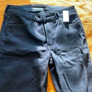Old Navy Black Mid-Rise Boot Cut Jeans, New with Tags, NWT, sz 8